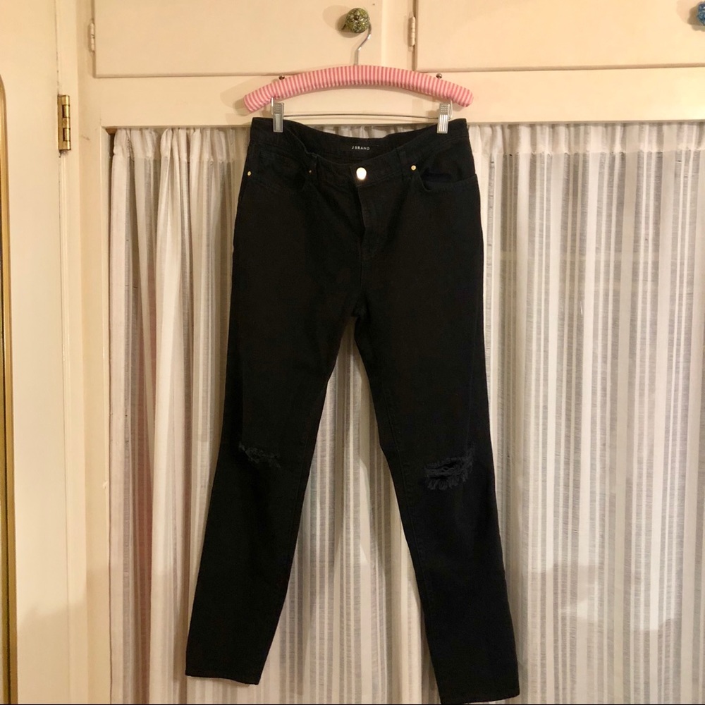 J Brand Jake Boyfriend Denim in Black